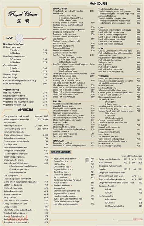 royal china chanakyapuri menu|Home .